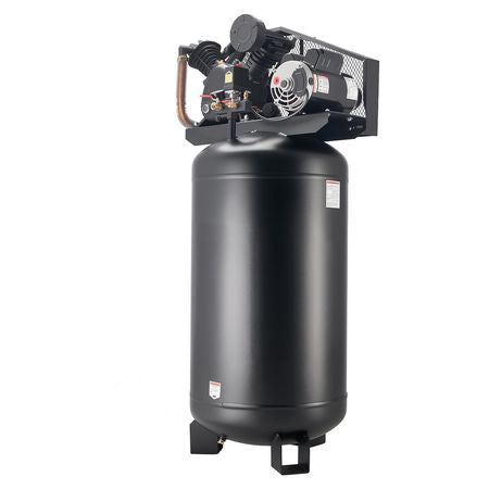 80 Gallons Heavy-Duty Air Compressor, 5HP 10 SCFM at 90PSI Air Compressors Max 175PSI Pressure, Oil-Lubricated Compressor Tank for Industrial Manufacturing, Large Workshops (230V 60Hz, No-Plug)