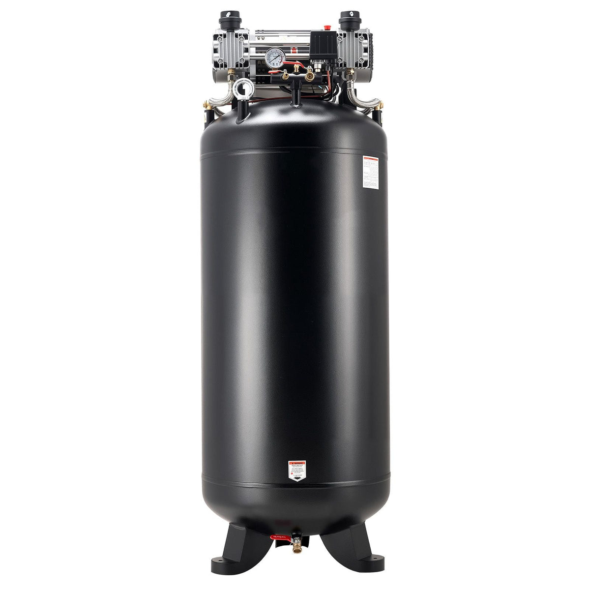 80 Gallons Heavy-Duty Air Compressor, 5HP 13.5SCFM at 90PSI Air Compressors Max 145PSI Pressure, Oil-Free Compressor Tank for Industrial Manufacturing, Large Workshops (230V 3-Phase, No Plug)