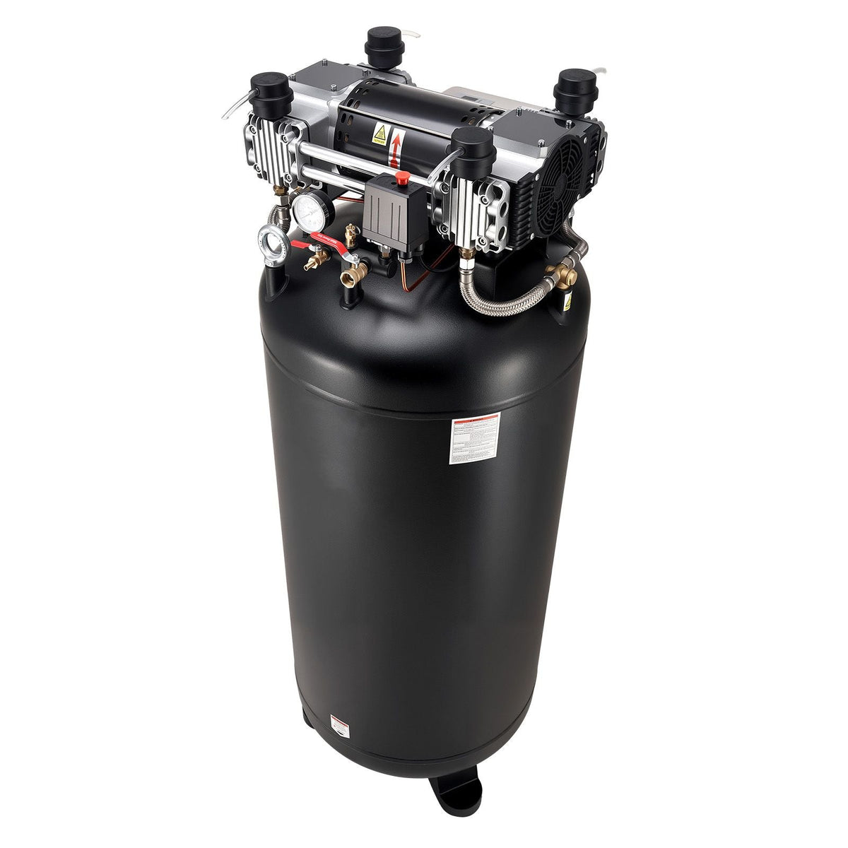 80 Gallons Heavy-Duty Air Compressor, 5HP 13.5SCFM at 90PSI Air Compressors Max 145PSI Pressure, Oil-Free Compressor Tank for Industrial Manufacturing, Large Workshops (230V 3-Phase, No Plug)