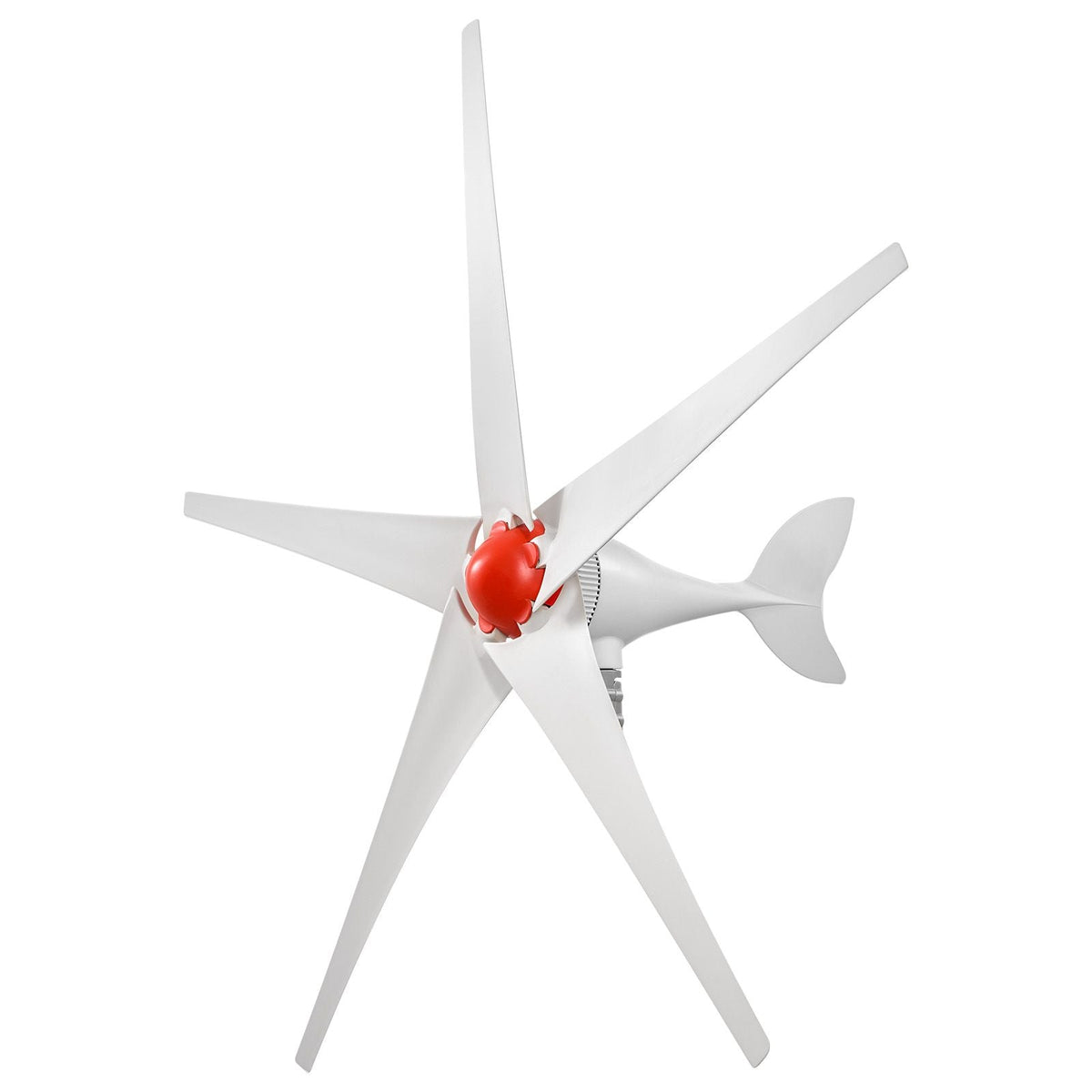 800W 12V Wind Turbine Generator, 5-Blade Wind Turbine Kit with Wind & Solar Hybrid Controller, Efficient 3-Phase AC Permanent Wind Power Generator for RV Boat Home Farm (Tower Pole Not Included)