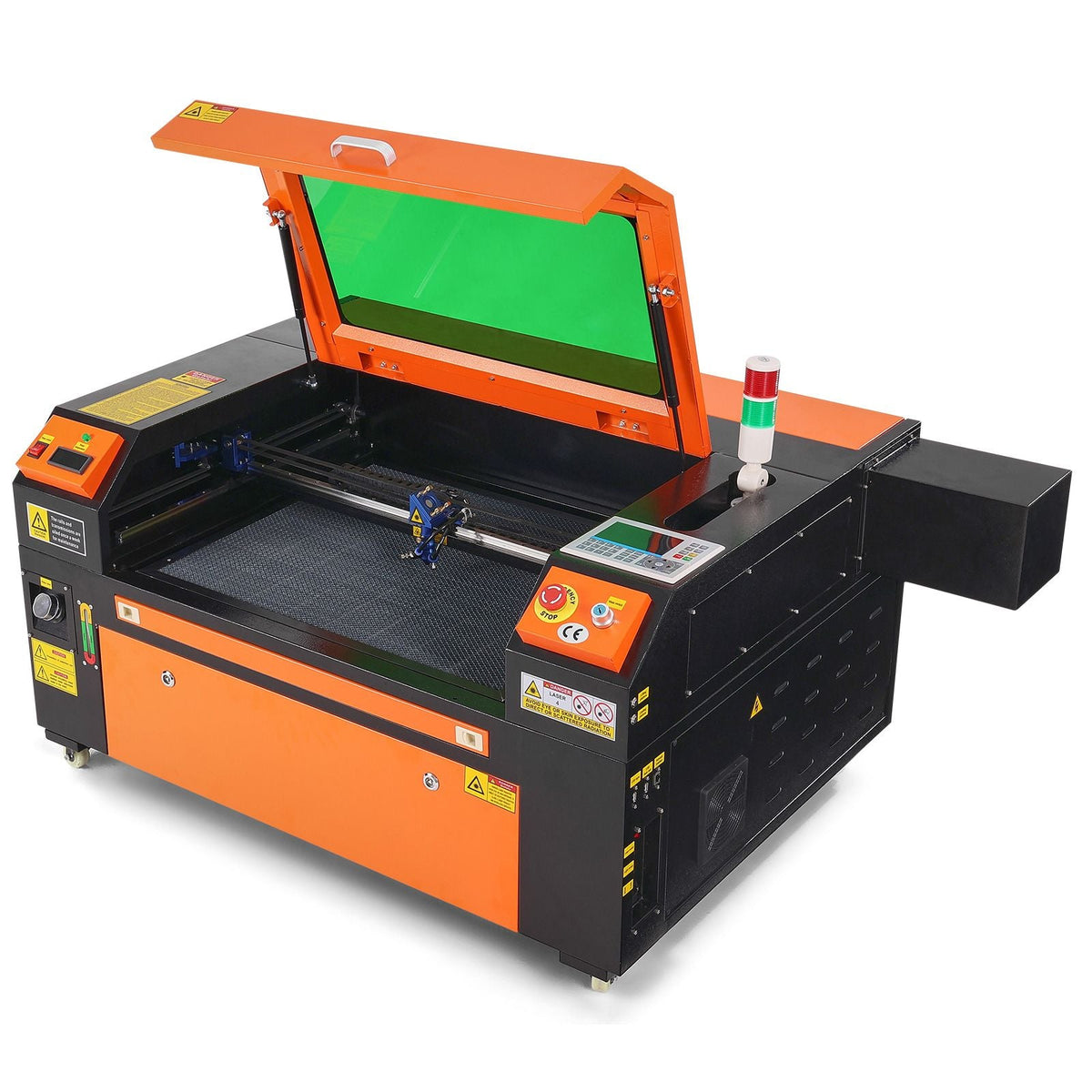 80W CO2 Laser Engraver, 20 x 28 in, 19.7 IPS Laser Cutter Machine with 2-Way Pass Air Assist, Compatible with LightBurn, CorelDRAW, AutoCAD, Windows, Mac OS, Linux, for Wood Acrylic Fabric More