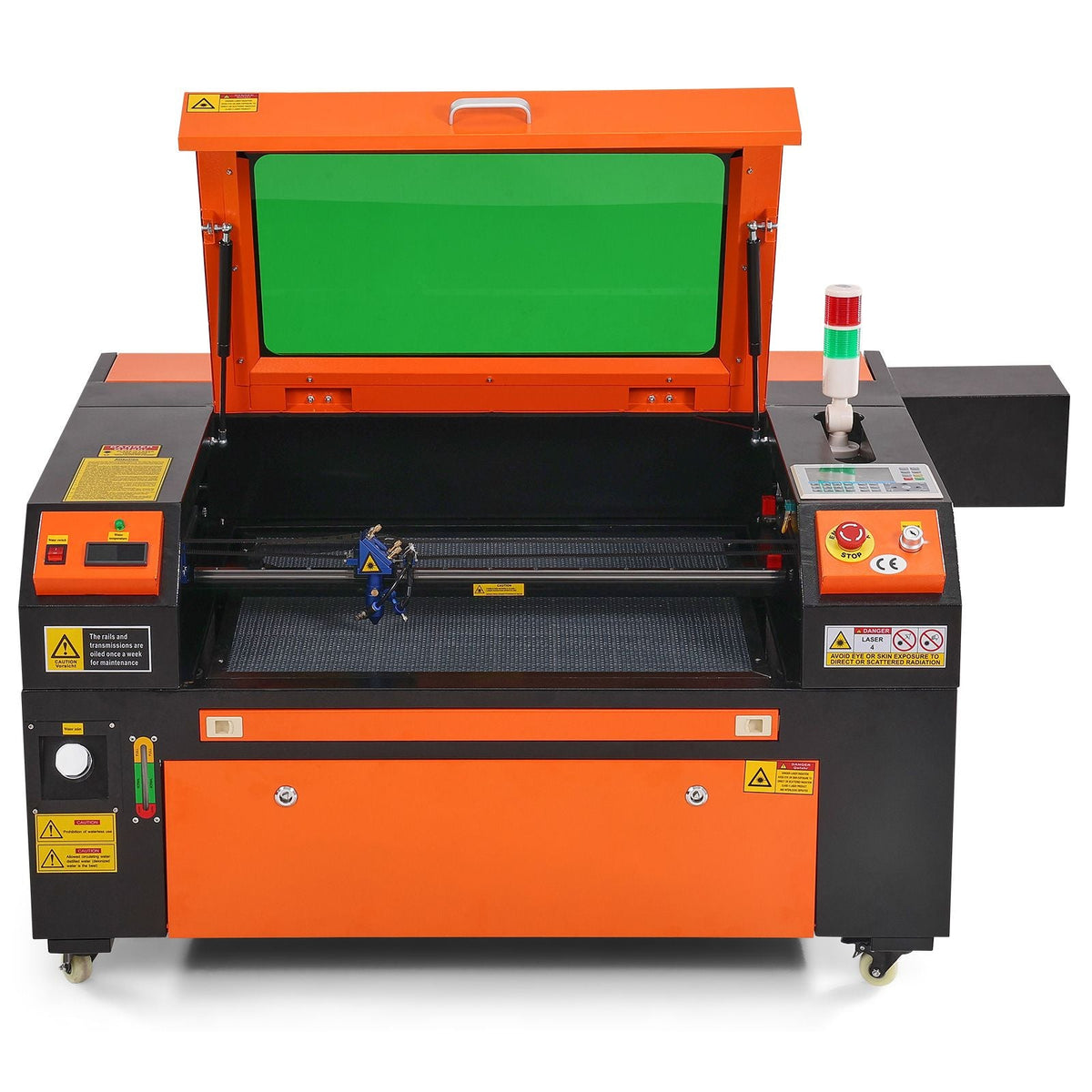80W CO2 Laser Engraver, 20 x 28 in, 19.7 IPS Laser Cutter Machine with 2-Way Pass Air Assist, Compatible with LightBurn, CorelDRAW, AutoCAD, Windows, Mac OS, Linux, for Wood Acrylic Fabric More
