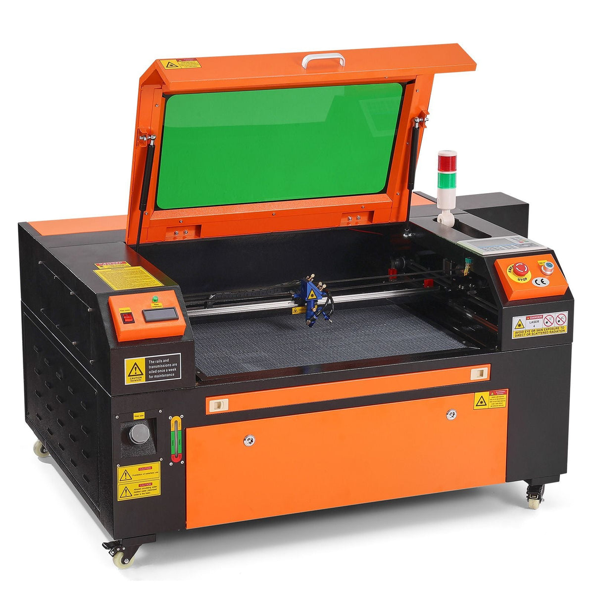 80W CO2 Laser Engraver, 20 x 28 in, 19.7 IPS Laser Cutter Machine with 2-Way Pass Air Assist, Compatible with LightBurn, CorelDRAW, AutoCAD, Windows, Mac OS, Linux, for Wood Acrylic Fabric More