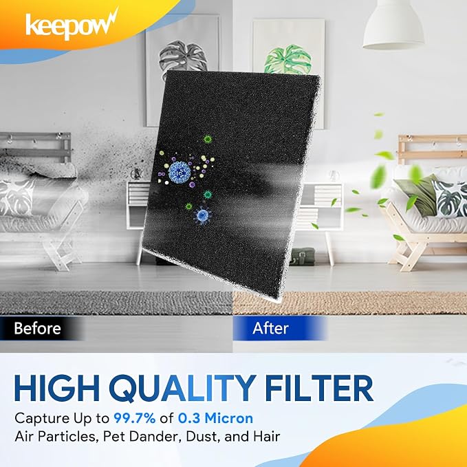 KEEPOW 10 Pack CF-1 Hepa Filter Replacement Compatible