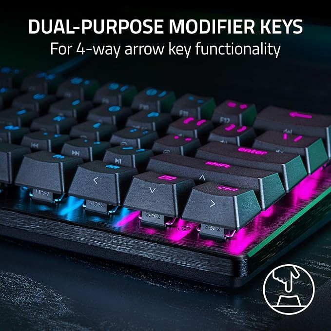 Razer Huntsman V3 Pro Mini 60% Gaming Keyboard: Analog Optical Switches w/Rapid Trigger & Adjustable Actuation - Onboard Adjustments - Dual-Purpose Mod Keys - Doubleshot PBT Keycaps - Black… (Renewed)