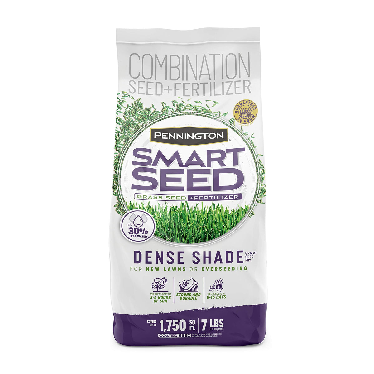Pennington Smart Seed Dense Shade Mix, Grass Seeds for Lawn, 4/7 lb
