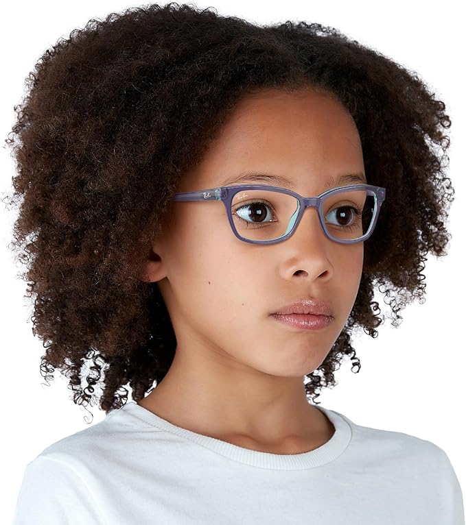 Ray-Ban girls Ry1591 Square Prescription Eyeglass Frames