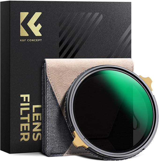 K&F CONCEPT 72mm Variable ND2-32 ND Lens Filter & Circular Polarizing Filter