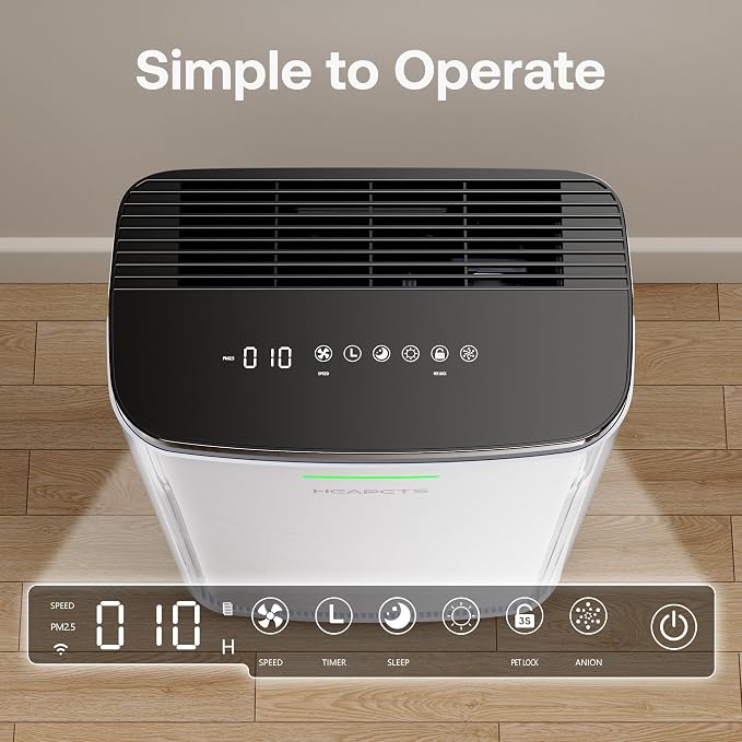 Pet Air Purifier Large Home up to 4200 sq ft, Suck up Floating Cat Dog Hair