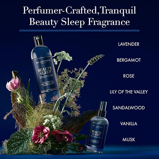 The Laundress Beauty Sleep Fabric-Spray, Wrinkle Release & Pillow Spray, Fabric Refresher, Upholstery and Linen, Tranquil Comforting Inspired Scent, 8 Fl Oz, (Pack of 2)