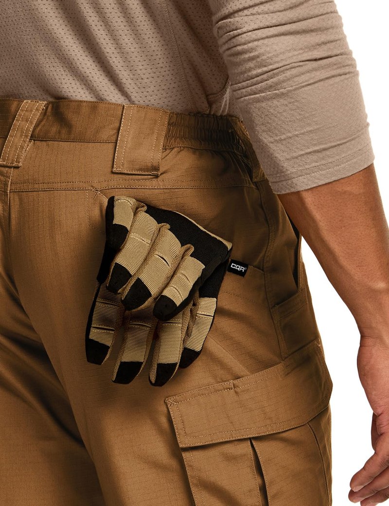 CQR Men's Tactical Pants, Water Resistant Ripstop Cargo Pants, Lightweight EDC Work Hiking Pants, Outdoor Apparel, Raider Mag Pocket Copper Brown, 38W x 32L