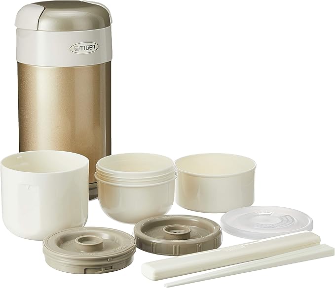 Tiger LWR-A092 Thermal Lunch Box, Champagne Gold