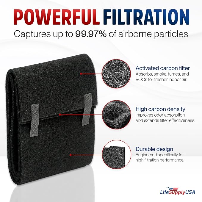 Cut to Fit Activated Carbon Filter Sheet 16x48"
