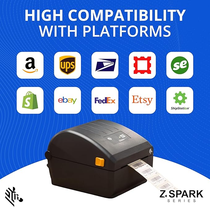 Zebra ZD220 Thermal Desktop Printer 4"| 203 DPI | No Ink Required | USB Connectivity | 2 Year Warranty | Direct Thermal | Z-Spark Series