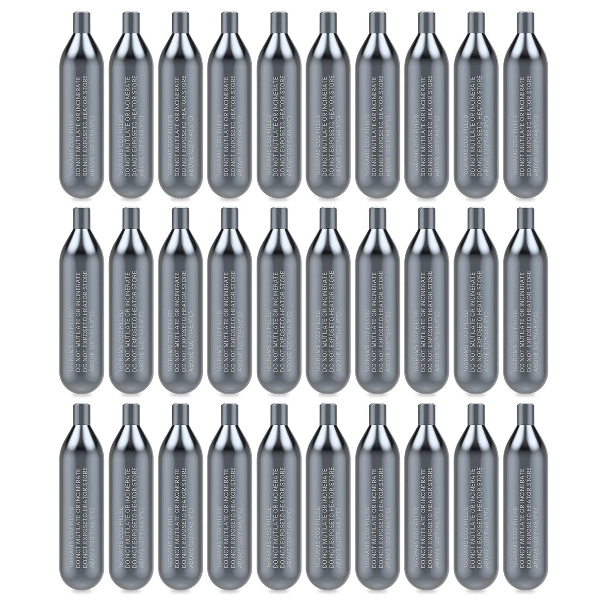 30 Pack 16 Gram Unthreaded CO2 Cartridges for Gallo Drain Gun HVAC Drain Line Cleaner Tool,CO2 Drains Gun Cartridges