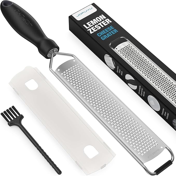 Lemon Zester Grater, Stainless Steel Zester Grater with Handle