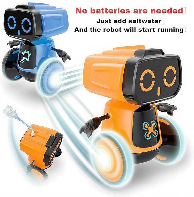 Science Saltwater-Powered Robot Kit, No Batteries Required, DIY Toys, Scientific Experiments, Creative Toy, Environmental Protection, for Festival Boys & Girls