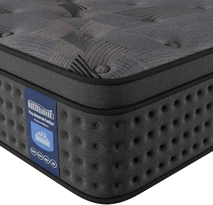 Full Mattress,12 Inch Full Size Hybrid Mattress with Memory Foam and Individual Pocket Spring for Motion Isolation,CertiPUR-US Certified.