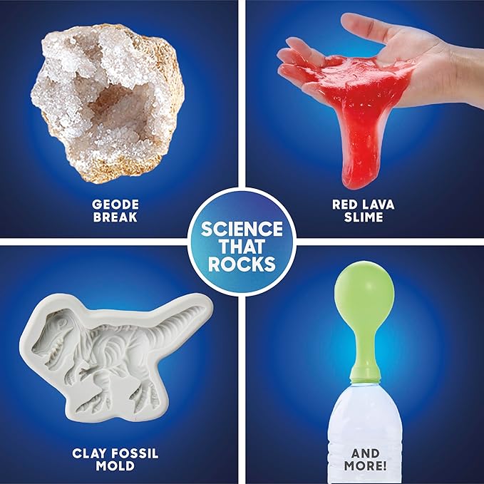 Discovery™ Planet Earth Science Kit – 65 Experiment STEM Lab for Kids| Includes DIY Volcano, Tornado, Fossils, Crystals, & Slime| Geology, Chemistry & Archeology Learning Toy|Educational Gift| Ages 8+