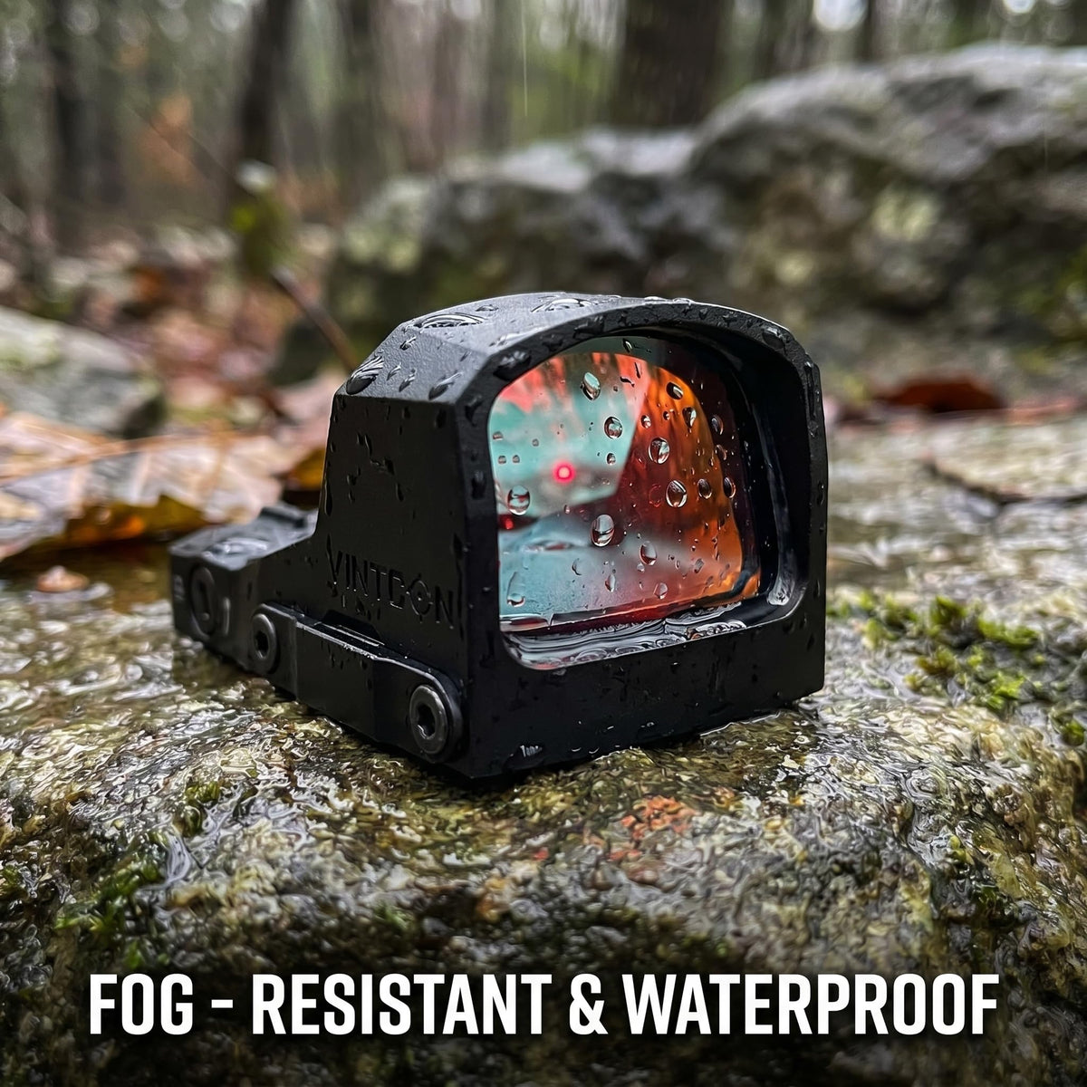 VINTCON Sirius Micro Reflex Red Dot Sight, Multi-Reticle 3 MOA Dot 33 MOA Circle, Shake Awake, Parallax-Free Waterproof Shockproof, for RMR Footprint