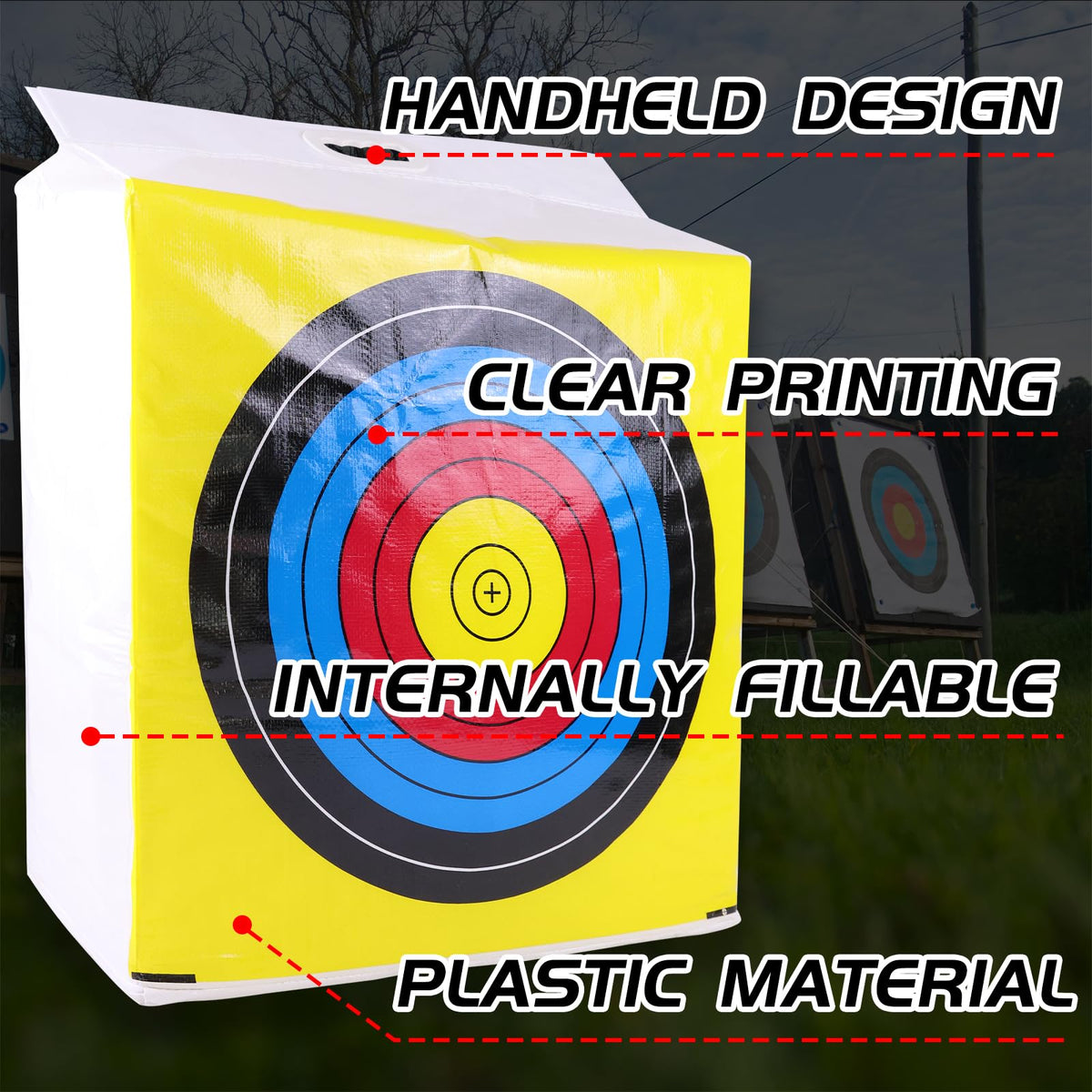 Archery Target Bag Weatherproof Outdoor Range Field Point Backyard Shooting Practice Only Replacement Cover