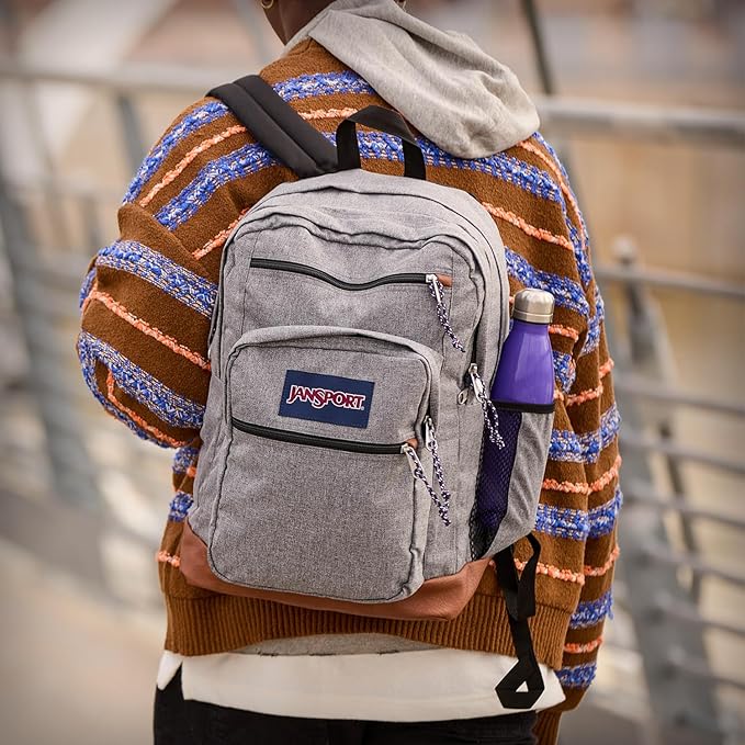 JanSport Cool Backpack, with 15-inch Laptop Sleeve - Large Computer Bag Rucksack with 2 Compartments, Ergonomic Straps, Navy | Computer Bag, Rucksack, 2 Compartments, Ergonomic Straps