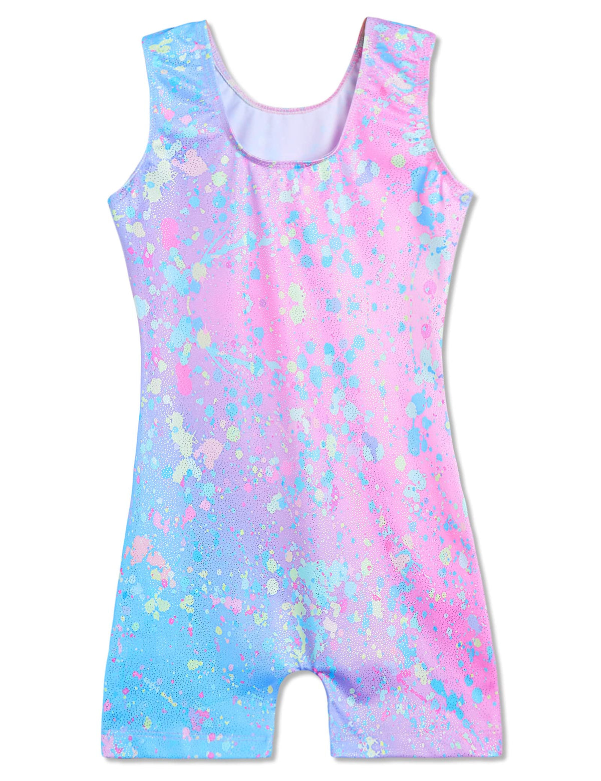 Domusgo Toddler Girls Gymnastics Leotards Size 1t 2t Shiny Graffiti Dot Sleeveless Unitards