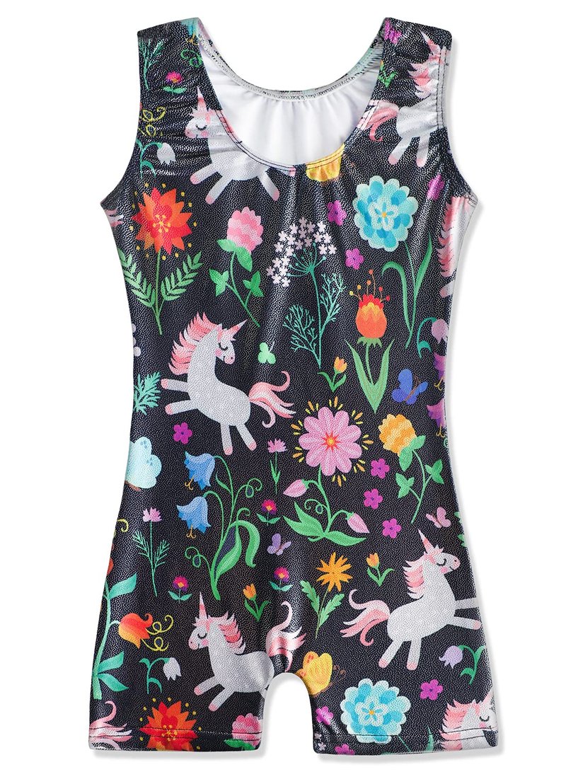 HOZIY Leotards for Toddlers Girls Gymnastics Baby Kids Leo Floral Unicorn Flower Black Tumbling Outfits Bodysuits Gimnasia 2t 3t 2-3t Sparkle Biketards Sparkle