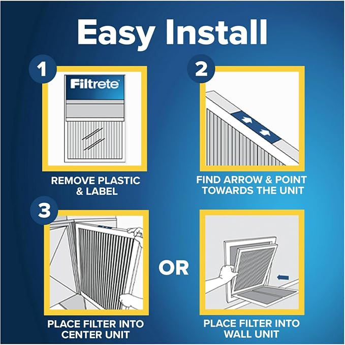 Filtrete 16x25x4 AC Furnace Air Filter, MPR 700, MERV 8, Fits Lennox &