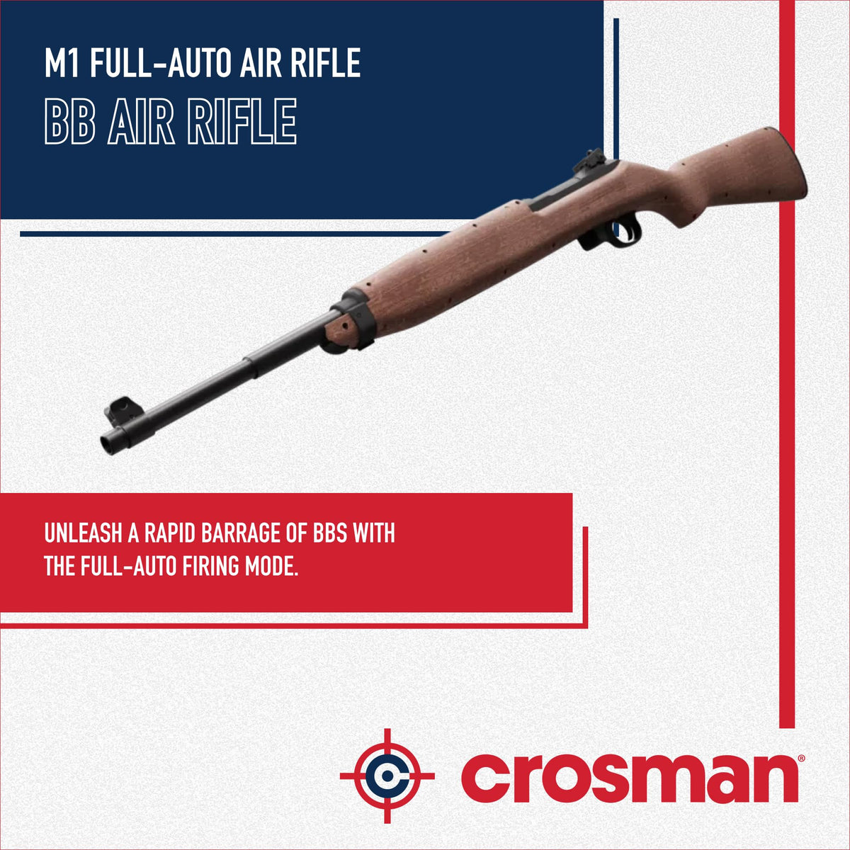 Crosman CFAM1 Full Auto CO2 BB Rifle - 300 Round - Brown