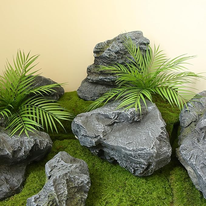 Outdoor Fake Rock Cover Realistic Lightweight Fiberglass Artificial Landscape