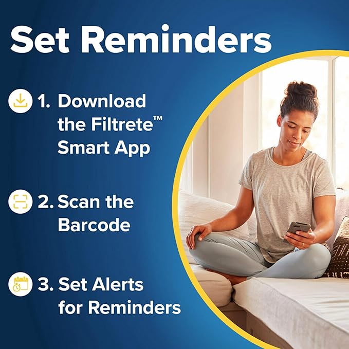 Filtrete 14x14x1 AC Furnace Air Filter, MERV 12, MPR 1500, CERTIFIED asthma &