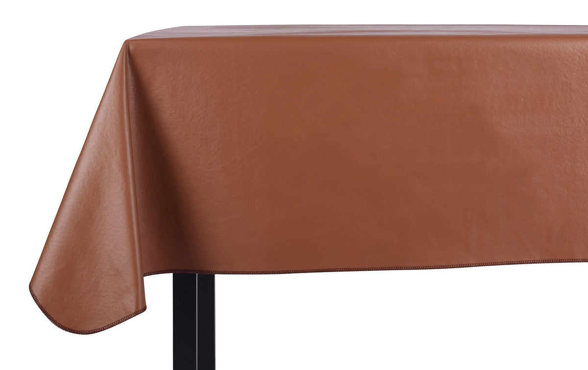 Yourtablecloth Heavy Duty Vinyl Rectangle or Square Tablecloth – 6 Gauge Heavy Duty Tablecloth – Flannel Backed – Wipeable Tablecloth with Vivid Colors & Many Sizes 52 x 120 Ruby Red