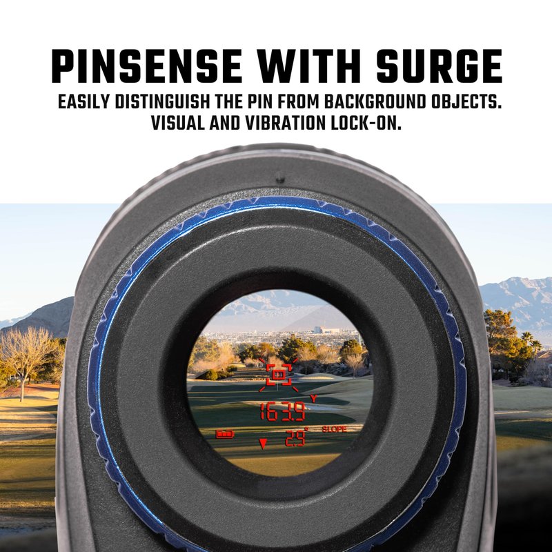 Cobalt Q-4 Slope Golf Rangefinder – Tournament Legal, Precision Laser Technology, 6X Magnification, 1,300-yd Range, HD/ED Optics, Pin & Vibration Lock, Waterproof, Durable, with Premium Case