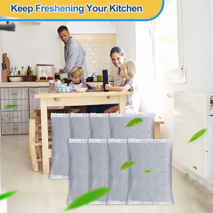 KEEPOW 8 Pack Activated Charcoal Odor Absorber Filter Refills