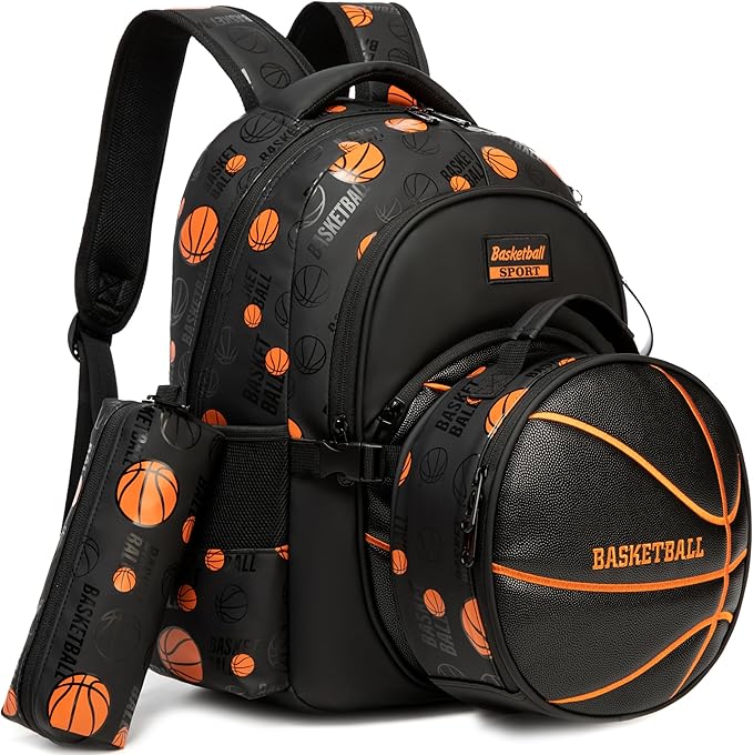 Boys' School Backpack with Lunch Box and Pencil Case - Ideal for Teens and Middle School Students