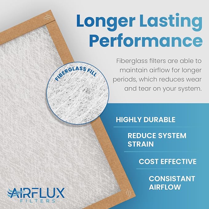 Fiberglass Air Filter -16x20x2Air Filter 12 Pack