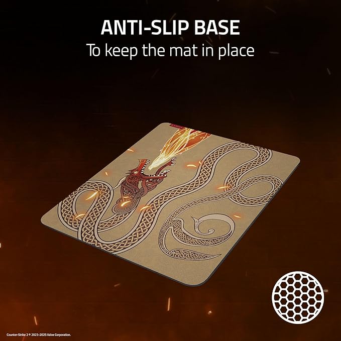 Razer Gigantus V2 Soft Gaming Mouse Pad (Large): Textured Micro-Weave Cloth Surface - Thick, High-Density Rubber Foam - Anti Slip Base - Counter-Strike 2 Edition