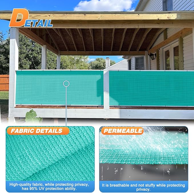 TANG Sun Shade Fabric Roll 8'x5' Shade Cloth