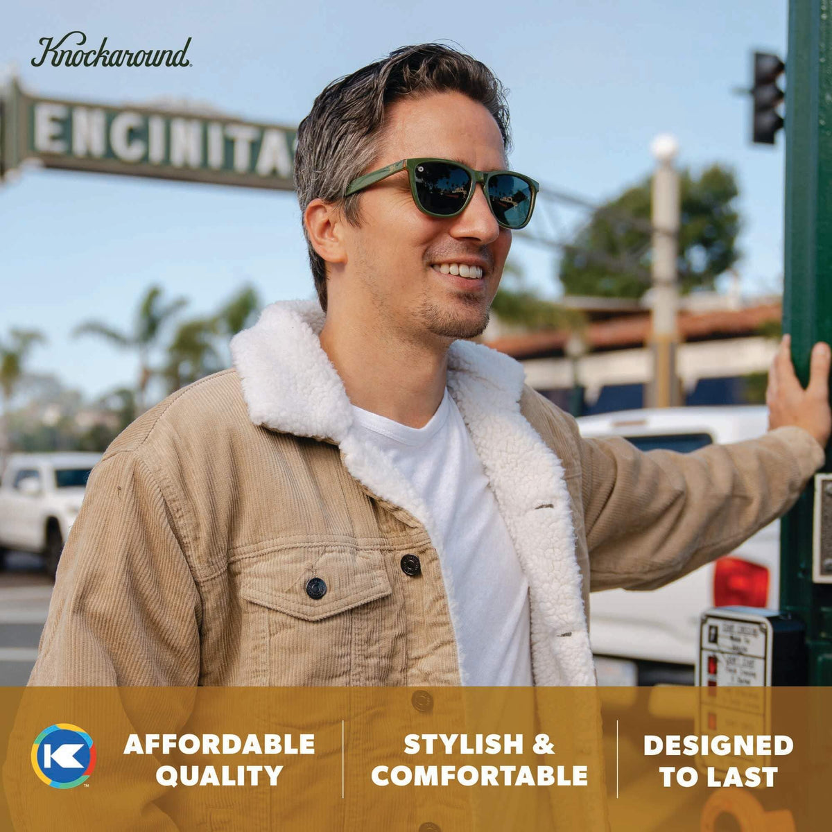 Knockaround Square Polarized Sunglasses for Men & Women - UV400 Protection
