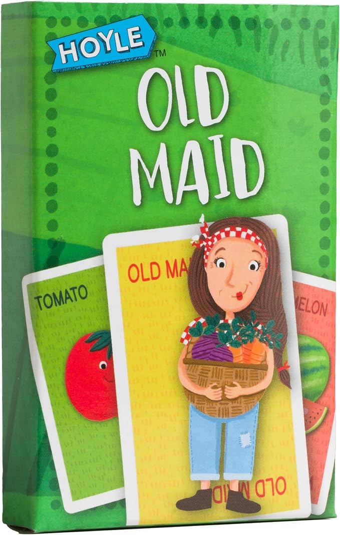 Hoyle 6-in-1 Kids Card Game Pack, 6 Fun Preschool Games in 1: Matching, Memory, Go Fish, Crazy Eights, Old Maid, Slap Jack, Ages 3+