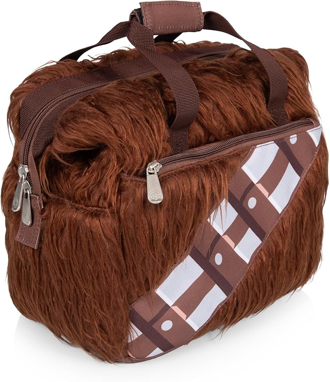 PICNIC TIME Star Wars Chewbacca On The Go Lunch Bag Cooler, Soft Cooler Lunch Box, Insulated Lunch Tote, Leak-Resistant Work Lunchbox, Reusable Thermal Cooler Bag, (Brown)