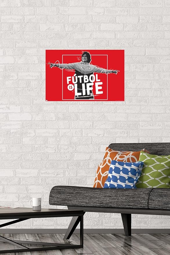 Ted Lasso - Futbol is Life Wall Poster, 22.4L" x 14.7W", Premium Unframed Version