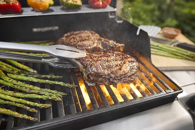 Weber Spirit E-325 Liquid Propane Gas Grill for Outdoor Cooking and BBQ, 3 Boost Burners, Black