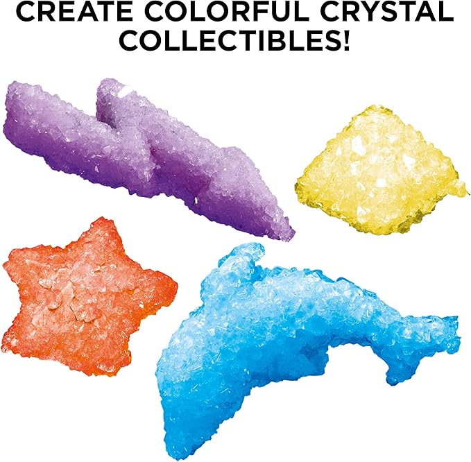 Thames & Kosmos Crystal Growing | STEM Experiment Kit | Grow Dozens of Dazzling, Colorful Crystals! | Learn about Crystallization & Conduct Classic Science Experiments | Make Crystal Geodes | Ages 10+