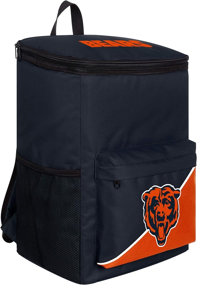 FOCO Chicago Bears NFL Cooler Backpack, team color, one size