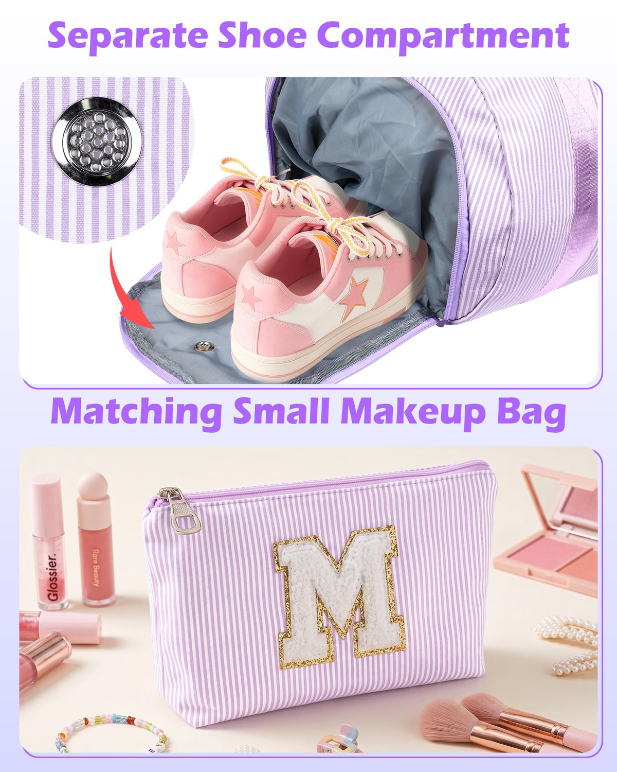 Vogewood Gift for 4 Year Old Girl, Girls Travel Duffle Bag, Kids Duffle Bag