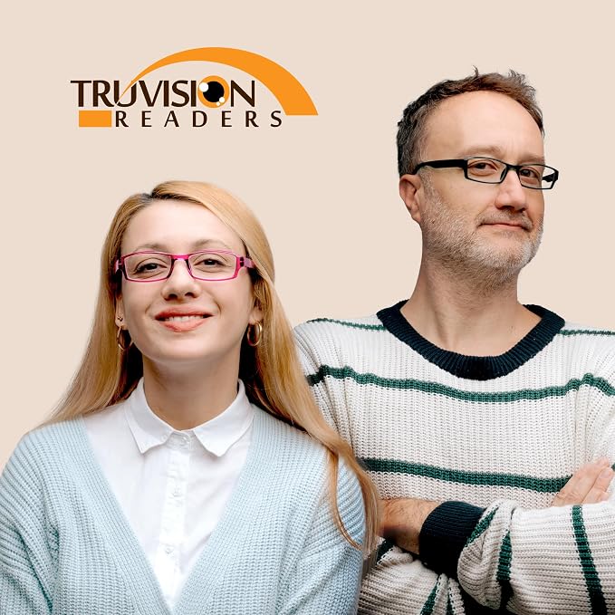 TruVision Readers Reading Glasses, Comfort Spring Hinges