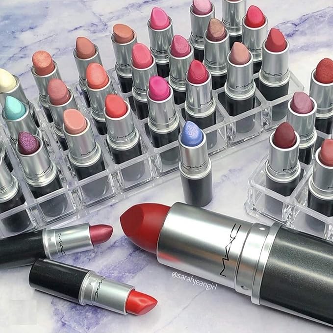 BY ALEGORY (Set) Acrylic Lipstick Organizer & Makeup Brush Organizer 48 Space Storage Refillable Container Beauty Cosmetic Display Case