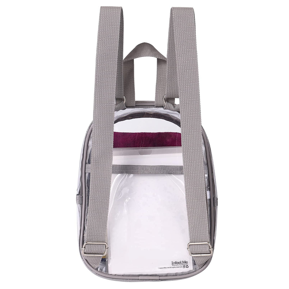 USPECLARE Clear Mini Backpack Stadium Approved for Little Boys & Girls, Transparent Backpack for Concert, Festival, Sport Events
